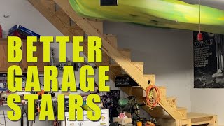 Garage Stairs for Storage - Replacing the Pulldown.