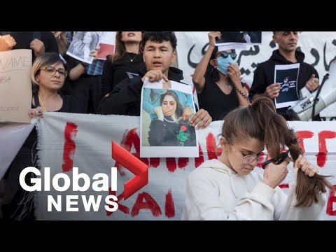 Iranians in cities around the world protest mahsa amini’s death in police custody