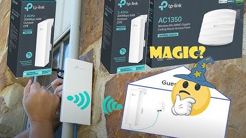 Point to Point longe range wireless bridge install TP LINK