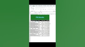 Fill blank cells/blanks in pivot table explained in 50 seconds #excel  #exceltips  #exceltricks