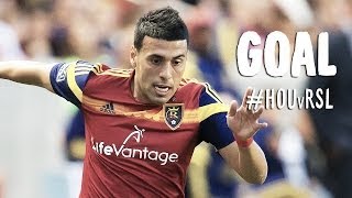 GOAL: Javier Morales chips in a goal right at the start | Houston Dynamo vs Real Salt Lake