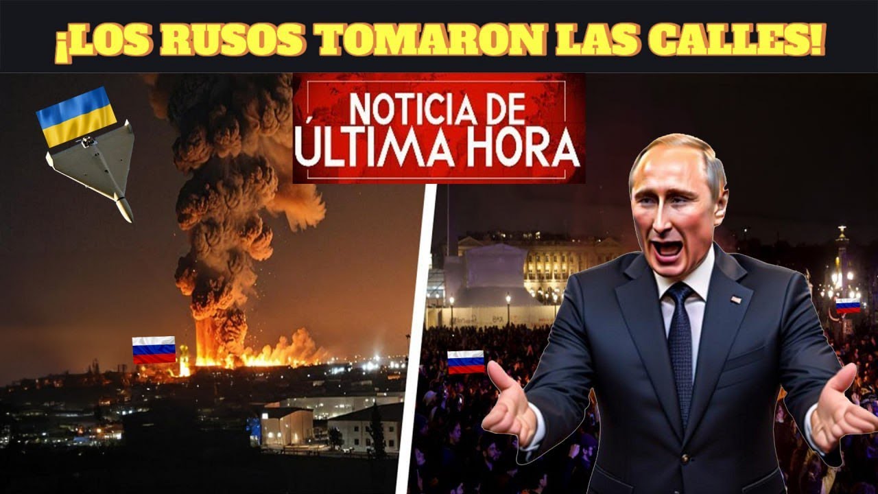 FINALMENTE sucedió! MILLONES de rusos salieron a las calles después del ataque masivo en Ucrania