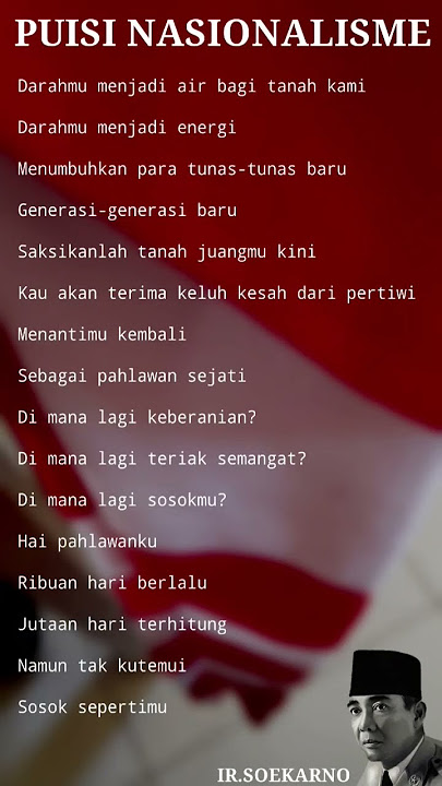 PUISI TENTANG NASIONALISME ANDHIKA ABI // KELAS X TPFL 2 // MAPEL : PPKN