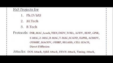 NETWORK SIMULATOR 3 IN SHEFFIELD