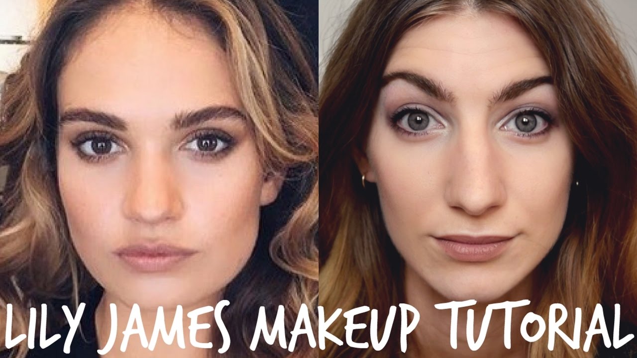 Lily James Makeup Tutorial - YouTube