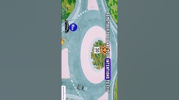 Roundabout Explained in Action (Animation) | Lima Driving Academy