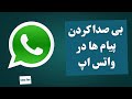 بی صدا کردن پیام ها در واتساپ بی صدا کردن گروه ها در واتساپ