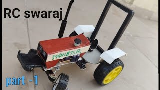 how to make mini RC swaraj tractor very simple #AJ MODEL MAKE