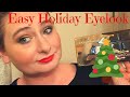 SPEED TUTORIAL // EASY HOLIDAY EYE LOOK // TOO FACED GOLD CHOCOLATE PALETTE ☃️🎅🎄