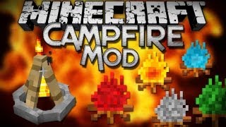 Minecraft Mod Showcase: Campfire Mod - Cook Faster and Stay Warm!