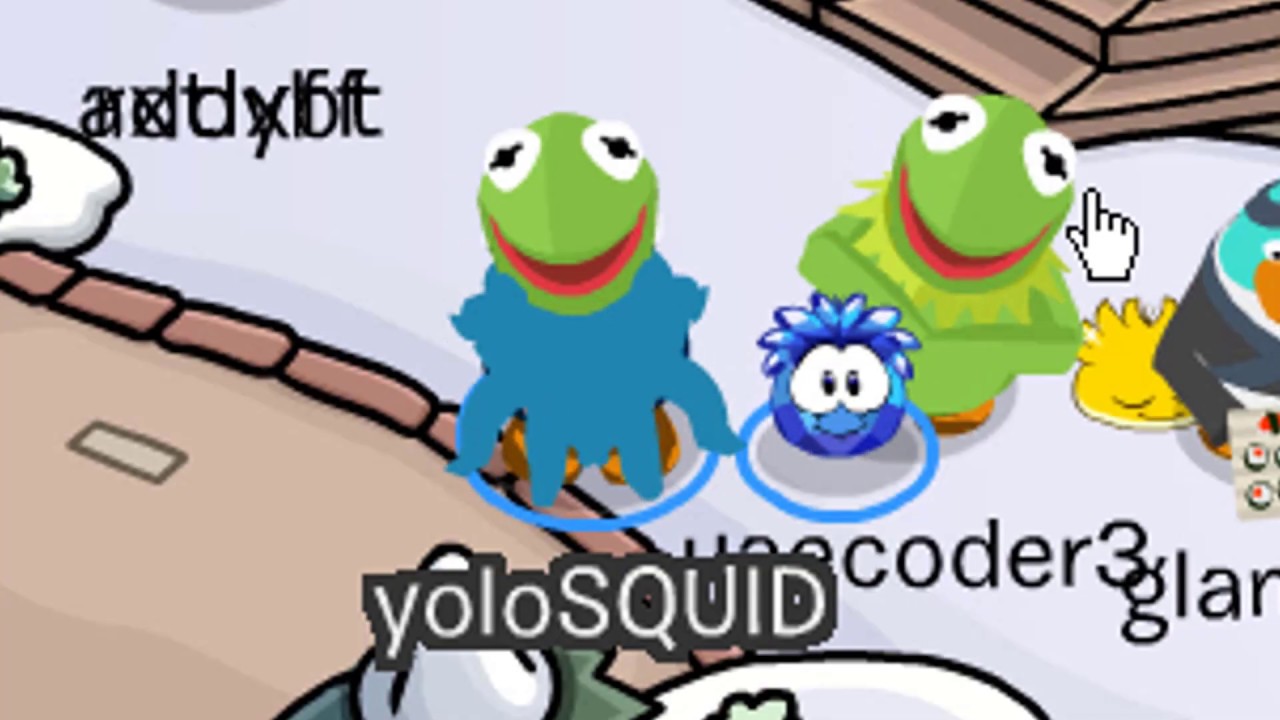 flexing on club penguin