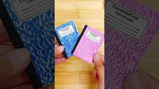 DIY Paper mini composition notebooks 📓 #papercraftideas #papercrafts