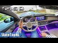 MERCEDES BENZ S CLASS AMG Line S450 LANG 4Matic POV Test Drive AMBIENT LIGHTING by AutoTopNL