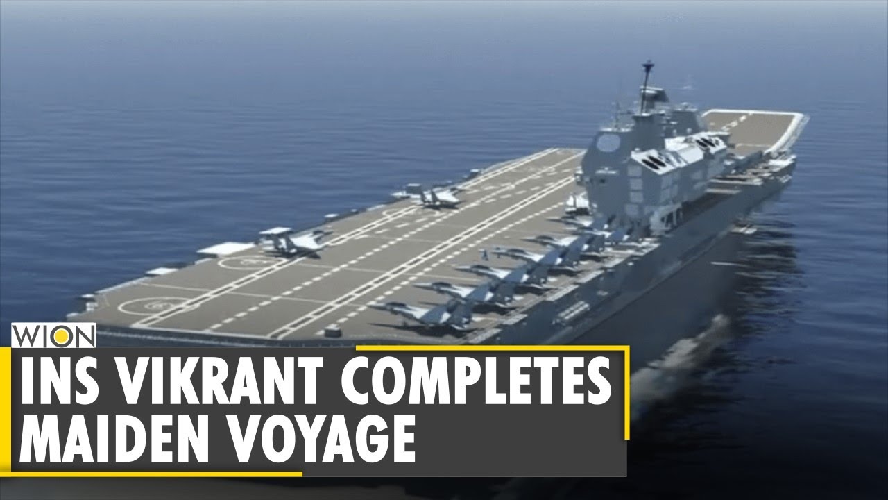 INS Vikrant returns to Kochi after 5-day trial | Indian navy | Defence |  Aircraft carrier |WION News - YouTube