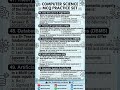 Master Computer Science MCQs: Top 5 High-Yield Questions (Set 10)#ComputerScience#shorts#wiseminds22