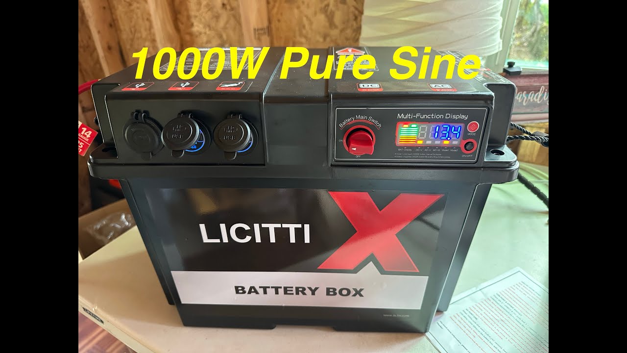 LICITTI Battery Box ~ Drop in YOUR Battery for 1000W Pure Sine MPPT CC