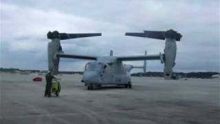 V-22 component failure during blade fold.