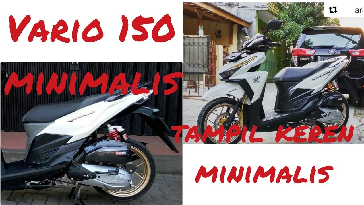 Honda Vario 150 Putih Modifikasi Minimalis Babylook Vario Vario