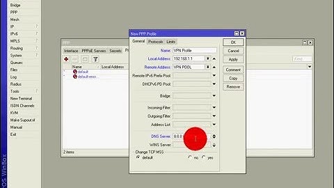 Mikrotik Router PPTP VPN Server Configuration   Mikrotik Remote Access VPN Service Setup