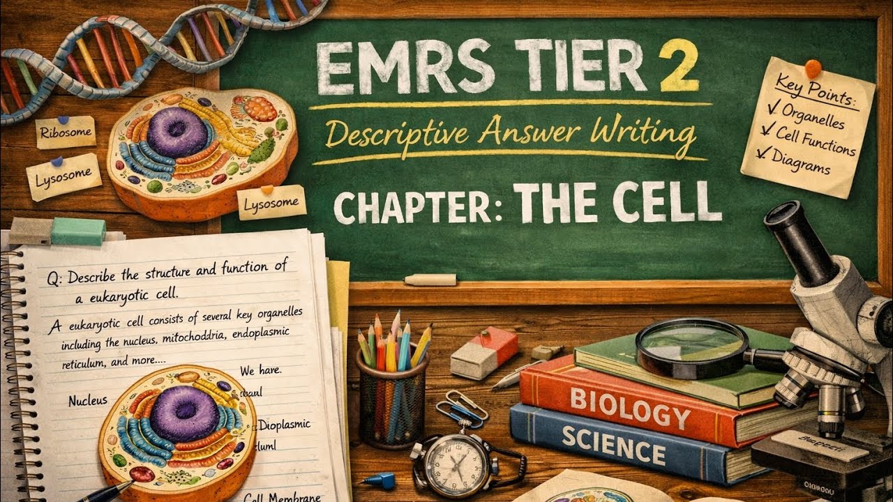 🟡🔴🟡How to Write Perfect Descriptive Answers from Cell Chapter | EMRS ...