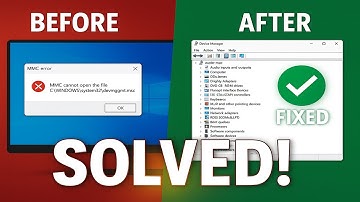 MMC cannot open the file C:\WINDOWS\system32\devmgmt.msc Fixed