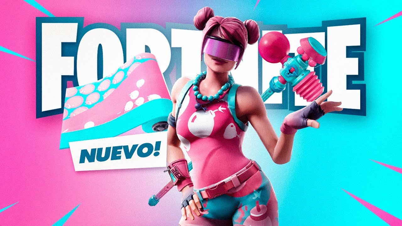 NUEVA SKIN *BOMBARDERA CHICLE* EN LA TIENDA DE FORTNITE!! - YouTube