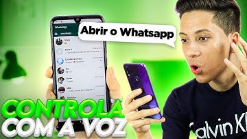 SURREAL!! Esse APLICATIVO do Google permite CONTROLAR O CELULAR COM A VOZ!