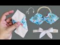 Just from a square  easy diy ribbon headband  kids headband