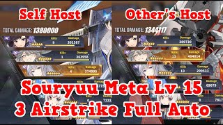 Souryuu META Lv 15 Full Auto (3 Airstrikes Ver.) | Azur Lane