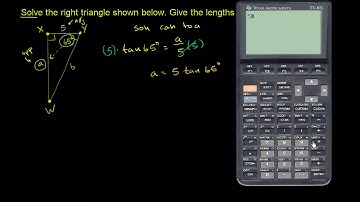107.  Ví dụ: Lượng giác để tìm cạnh và góc tam giác vuông | Lượng giác| Khan Academy