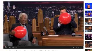 Morgan Freeman does hilarious interview on The Tonight Show while inhaling helium