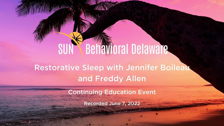 SUN CE - Restorative Sleep with Freddy Allen and J...
