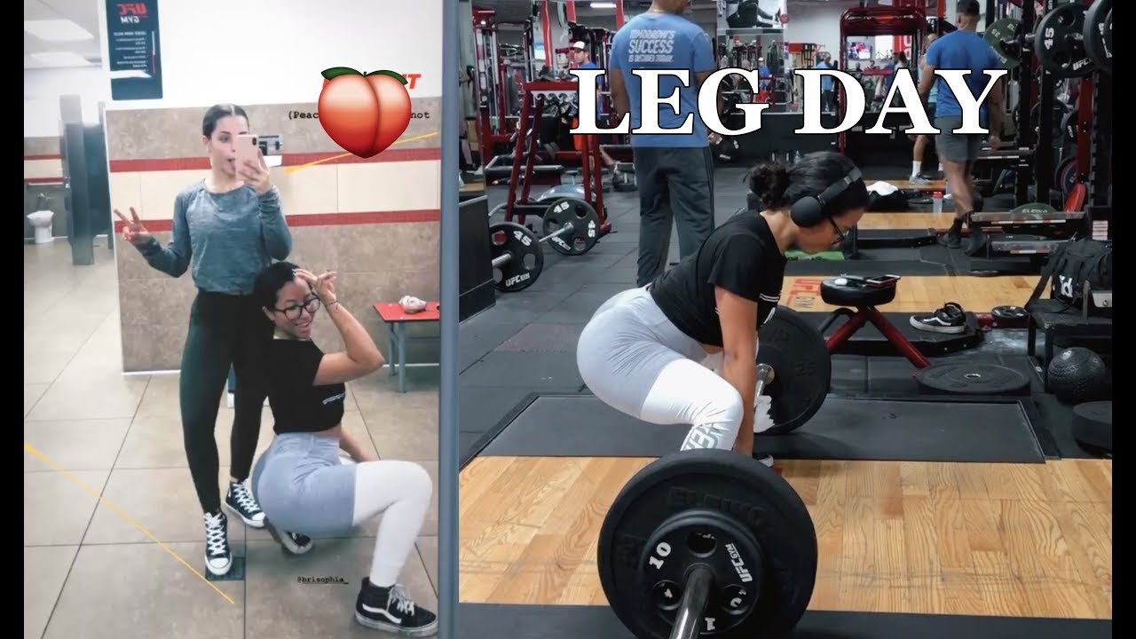 LEG DAY vlog: GROW your booty & quads - YouTube