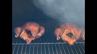 Pecan Smoked Whole Chickens on the Ole Hickory Ace MM