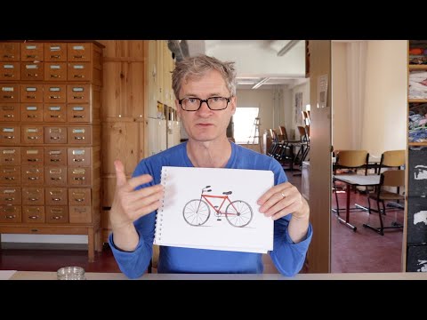 Video: Wie man ein Fahrrad malt (mit Bildern)