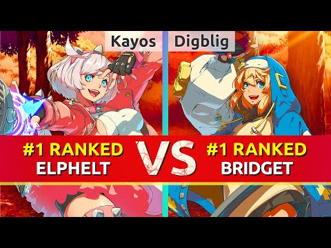 GGST ▰ Kayos (#1 Ranked Elphelt) vs Digblig (#1 Ranked Bridget). High Level Gameplay