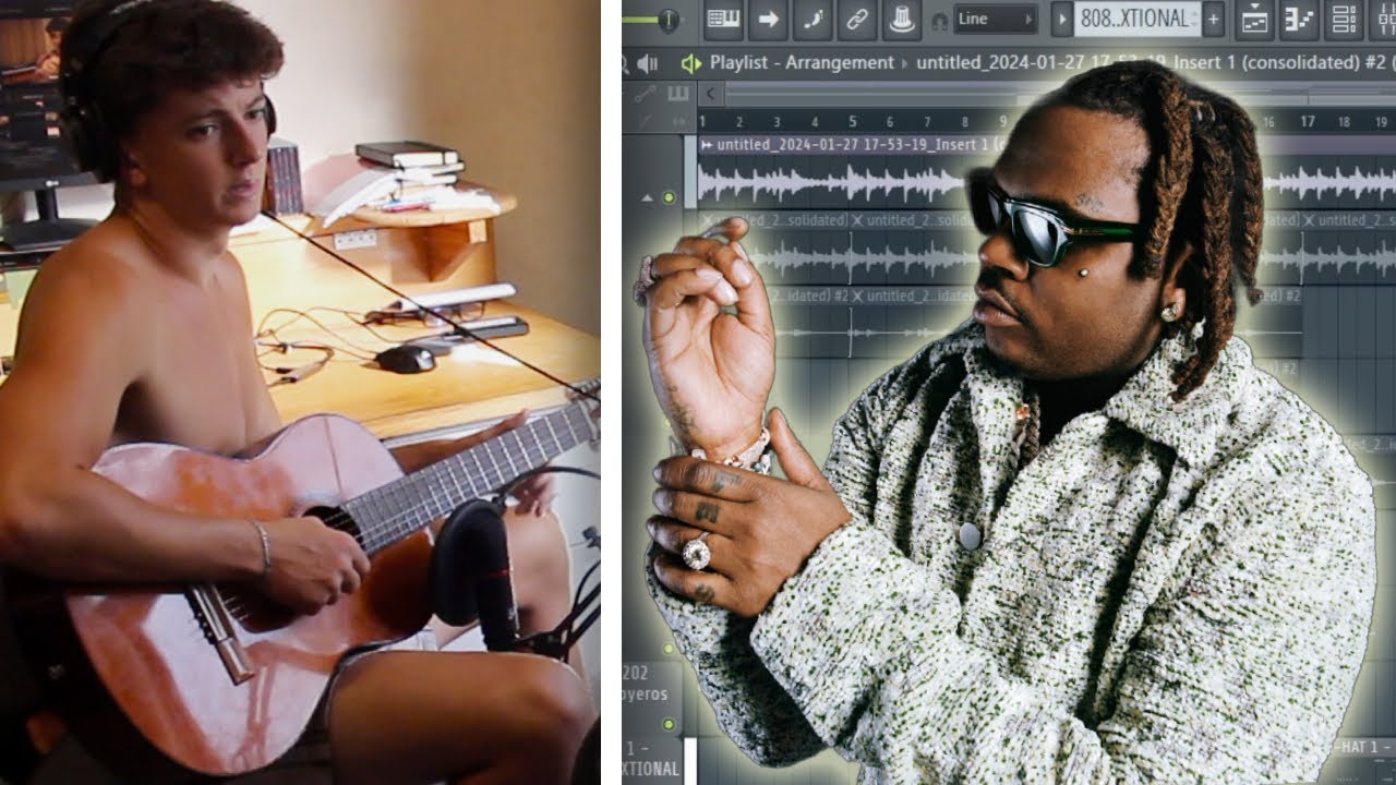 Cooking Up A BOUNCY GUITAR Loop & Beat For GUNNA