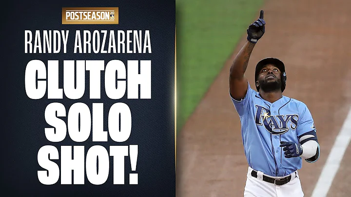 Rays' Randy Arozarena CRANKS solo shot to tie up ALCS Game 1 vs. Astros!