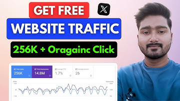 Monthly 256k+ Organic Clicks From Twitter | How To Get Social Traffic | Website Pe Traffic badhaye?