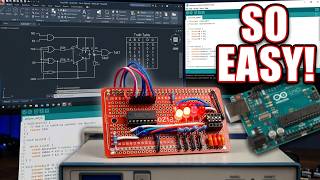 Binary Decoder Circuit | Complete AutoCAD to Arduino Workflow