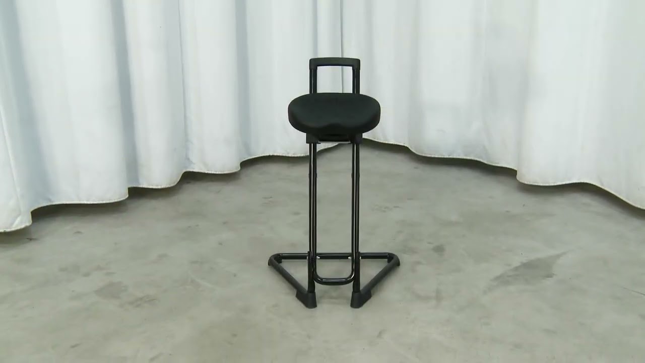 Stahulp met draaibare, comfortabele PU-zitting