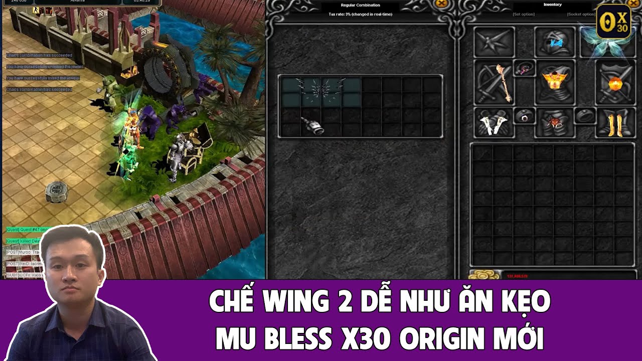 bless online na  New 2022  Bless X30 Origin - Chế Wing 2 Dễ Như Ăn Kẹo