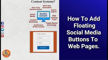 Social Media Button Widget, How To Add Floating Social Media Buttons