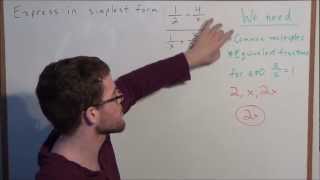 Simplifying Complex Fractions - Algebra 2