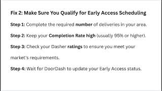 How to Fix DoorDash Not Letting Me Schedule – Early Access & Time Slots Fix Update