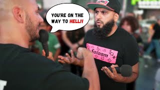 ARROGANT Preacher gets EXPOSED by Muslim! *STREET DAWAH*