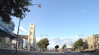 Driving Along Dee Street In Invercargill In The Southland Region Of New Zealand