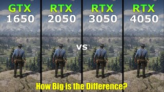GTX 1650 vs RTX 2050 vs RTX 3050 vs RTX 4050 - Gaming Test - How Big is the Difference?
