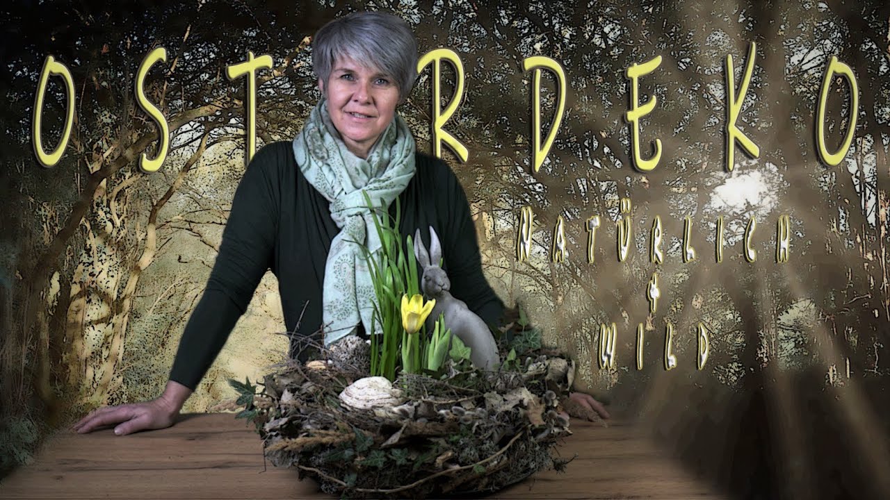 OSTERDEKO DIY🐇  NATÜRLICH & WILD - für den Hauseingang