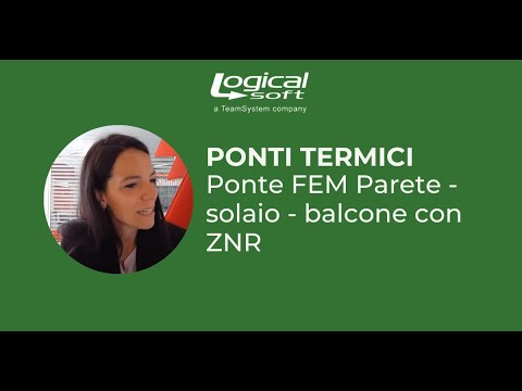 Ponte FEM Parete - solaio - balcone con ZNR